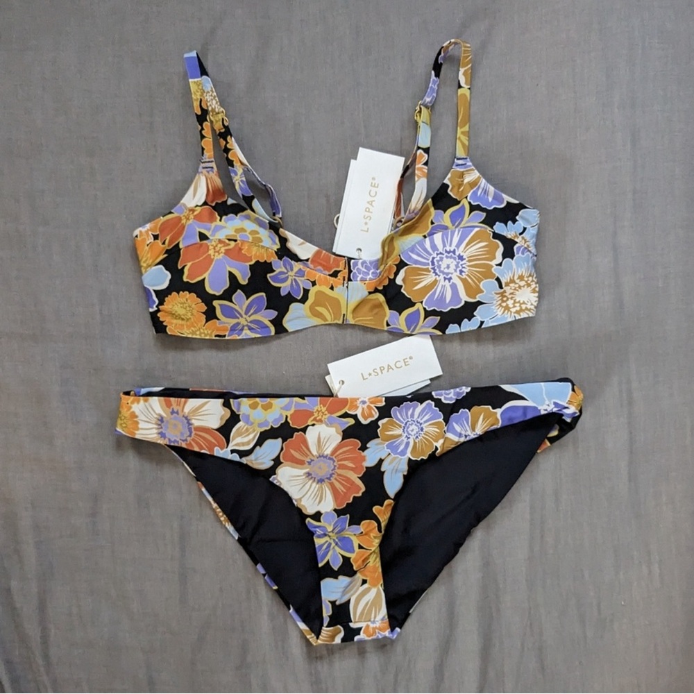 L*Space Fused Seam-Free Alec Sandy Bikini Set Sugar and Spice